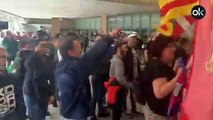 Proetarras en el acto de Abascal en San Sebastián