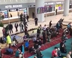 Yeni İstanbul Havaalanı'nda tartışma yaratan görüntüler