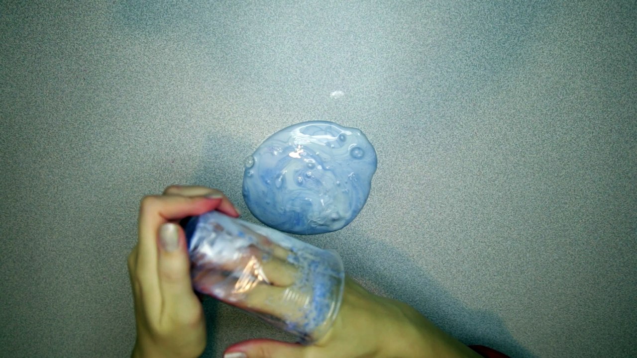 Mavi yıldızlı slime ı tamir ediyoruz - DIY - ASMR - 017