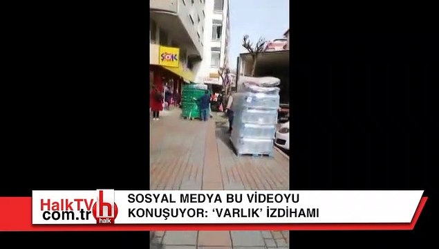 Sosyal medya bu videoyu konuşuyor! 'Varlık' izdihamı