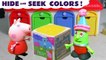 Peppa Pig plays Hide and Seek with the Funny Funlings and must Learn Colors Learn English to rescue the blind bags, opening and unboxing them when found in this family friendly full episode