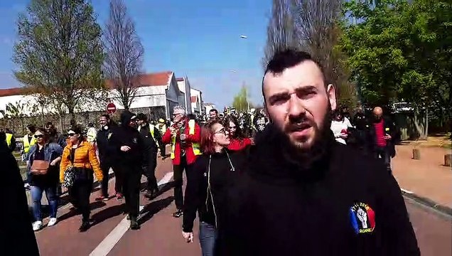 Acte XXII des Gilets jaunes à Roanne interview de Felix Altobelli, organisateur de la manifestation régionale