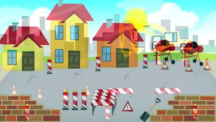 The Excavator & Tow Truck | Street Vehicles | Construction Vehicles for Kids | Bajka #Koparka