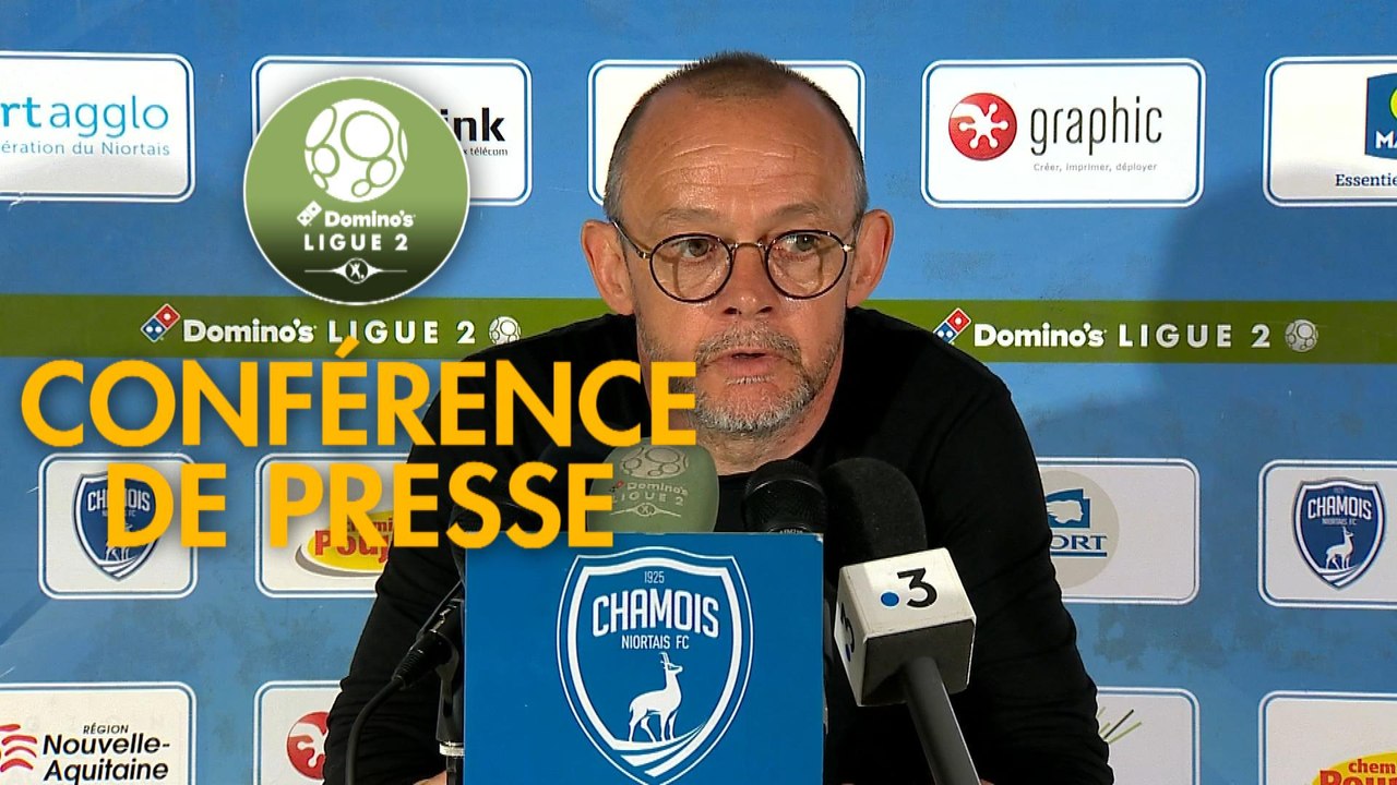 Conférence de presse Chamois Niortais - AJ Auxerre (0-0) : Pascal PLANCQUE (CNFC) - Pablo  CORREA (AJA) - 2018/2019