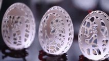 Yumurta Kabukları Sanat Eserine Dönüşüyor- Her Gün 30 Yumurta Alıyor
