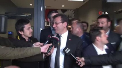 Ekrem İmamoğlu: "Beşiktaş'ı Tebrik Ediyorum"
