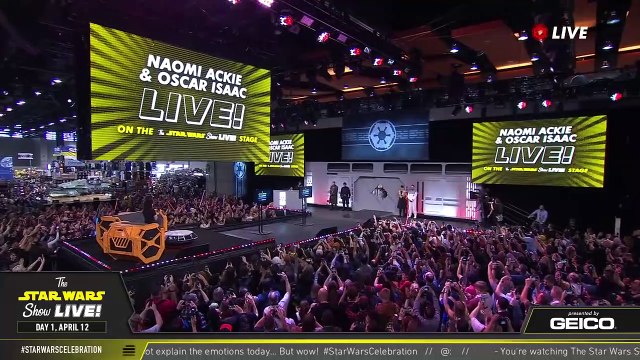 Oscar Isaac & Naomi Ackie Take The Stage At SWCC 2019 The Star Wars Show Live!