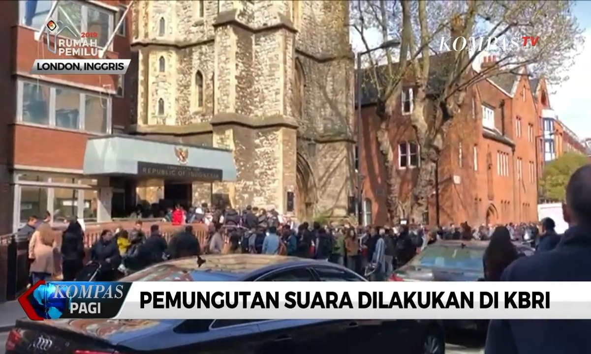 Intip Pencoblosan Surat Suara oleh WNI di Kota London