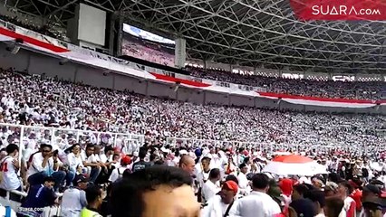 Massa Pendukung Jokowi - Ma’ruf Amin Padati GBK
