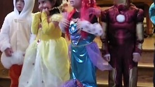 Amazing video of cute babies doing funny act in cartoon costumes...