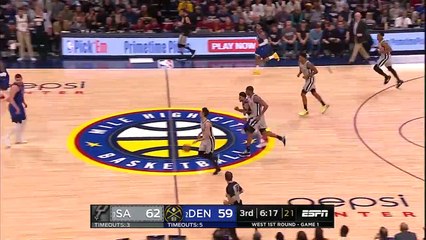 Derrick White posterize Paul Millsap