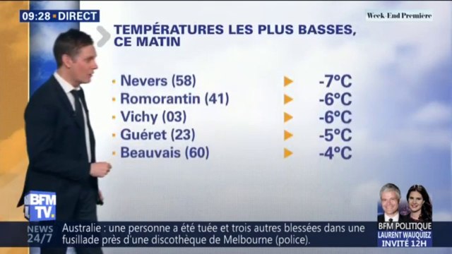 Jusqu'à - 7 degrés à Nevers: des te mpératures (presque) record ce dimanche matin