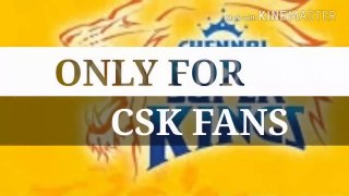 Chennai Super King WhatsApp cheer up status