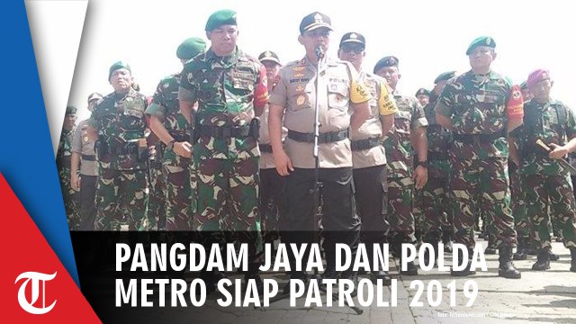 Pangdam Jaya dan Polda Metro Lepas Pasukan Patroli Pemilu 2019 dan Parade Puluhan Kendaraan Taktis