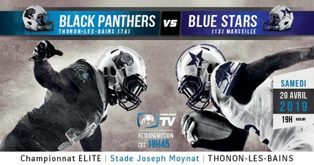 ELITE 2019 - Journée 8 - Black Panthers vs Blue Stars
