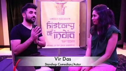 Vir Das in Dubai with  History of India