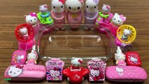 Special Series #PINK Hello Kitty || MIXING BEADS AND GLITTER INTO SLIME || #Relaxing Slime