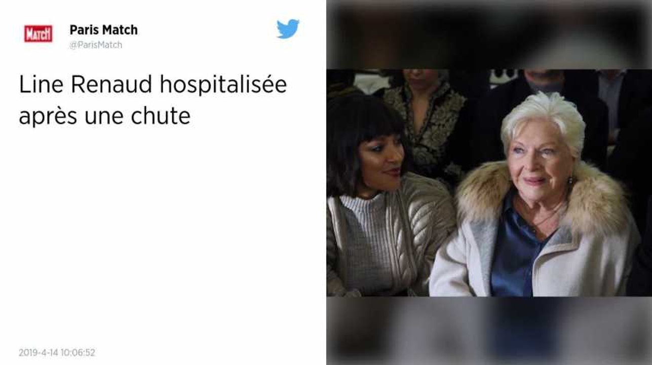 Line Renaud hospitalisée pour une fracture de la cheville