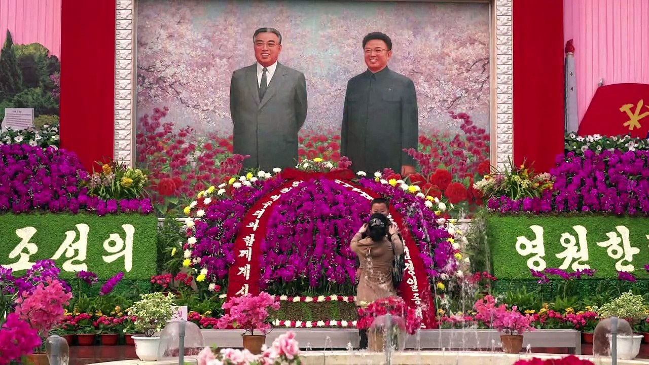 Ein Blumenmeer für Kim Il Sung