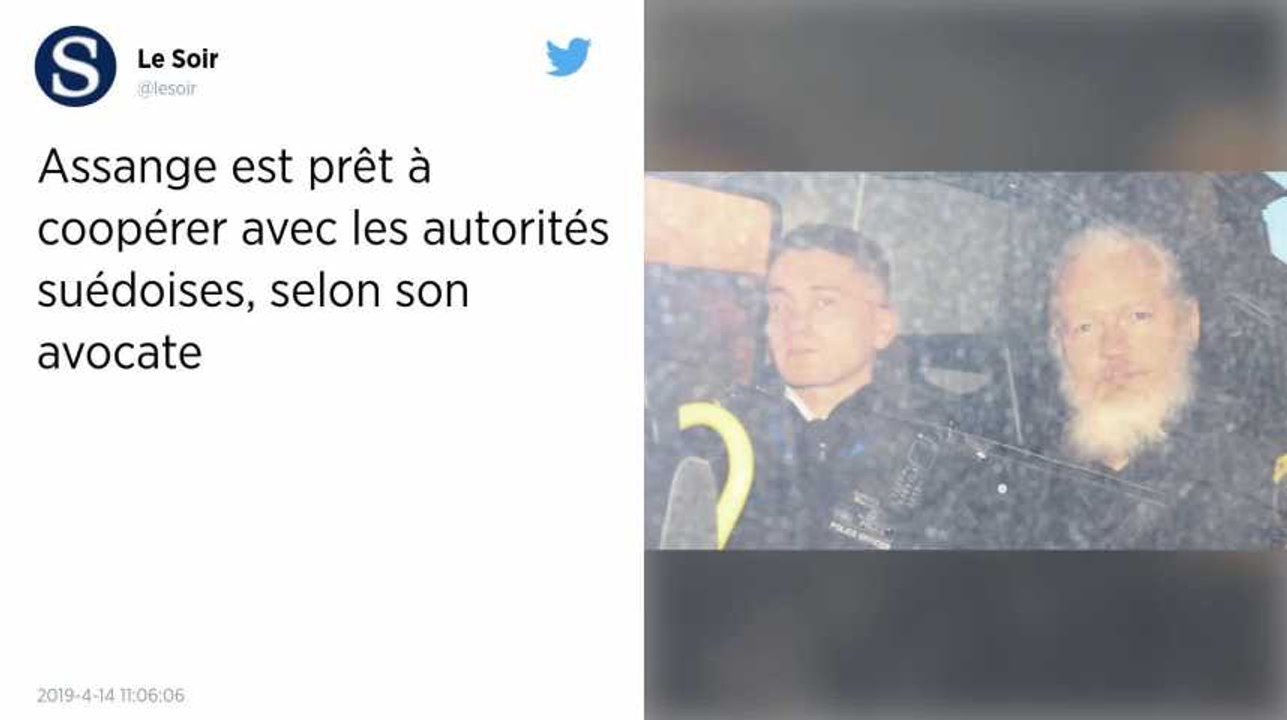 Julian Assange se dit prêt à coopérer avec les autorités suédoises
