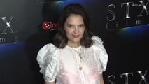 Right Now: Katie Holmes Matched Her Lipstick to Her Hot Pink Bra at CinemaCon