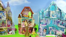 Maison de Poupées princesse w/ Belle, Elsa, Cendrillon, Raiponce, Ariel Et Blanche-Neige Jouet Poupées pour les Enfants | Gertie S. Bresa