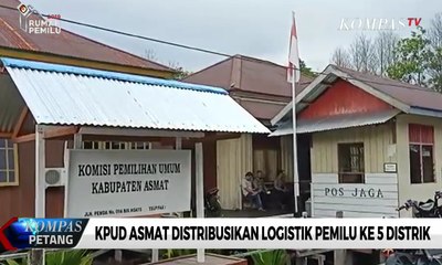 KPUD Asmat Distribusikan Logistik Pemilu ke 5 Distrik