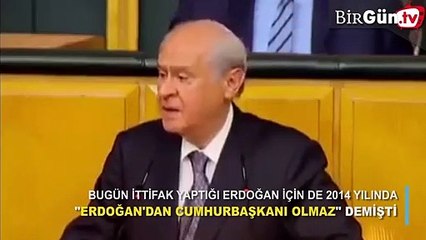 Bahçeli: Erdoğan'dan cumhurbaşkanı olmaz