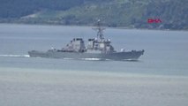 Çanakkale ABD Savaş Gemisi 'Uss Ross' Çanakkale Boğazı'ndan Geçti