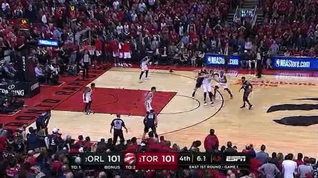 Basket-Ball - NBA - D.J. Augustin GAME WINNING THREE vs. Toronto Raptors in Game 1 2018-19 NBA Playoffs
