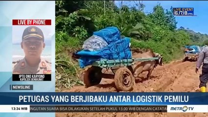 Descargar video: Lewati 6 Muara, Gerobak Sapi Dikerahkan untuk Distribusi Logistik Pemilu 2019