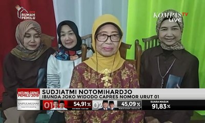 Download Video: [EKSKLUSIF] Hasil Hitung Cepat Jokowi Unggul, Ibunda Jokowi: Senang Sekali!