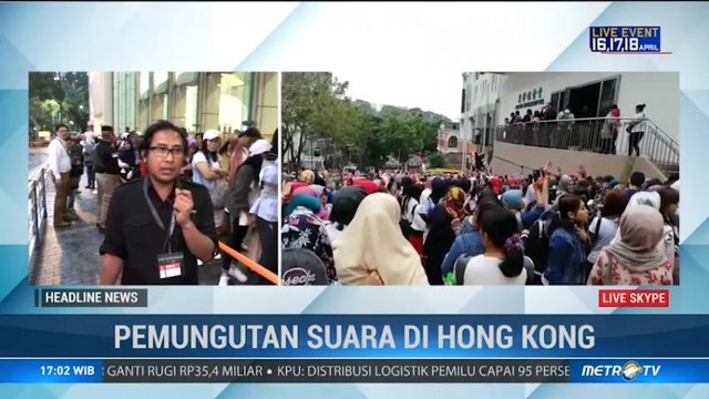 WNI di Hong Kong Antusias Mencoblos Pemilu 2019