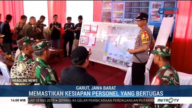 Kapolda Jabar dan Pangdam III Pantau Pengamanan Pemilu di Garut
