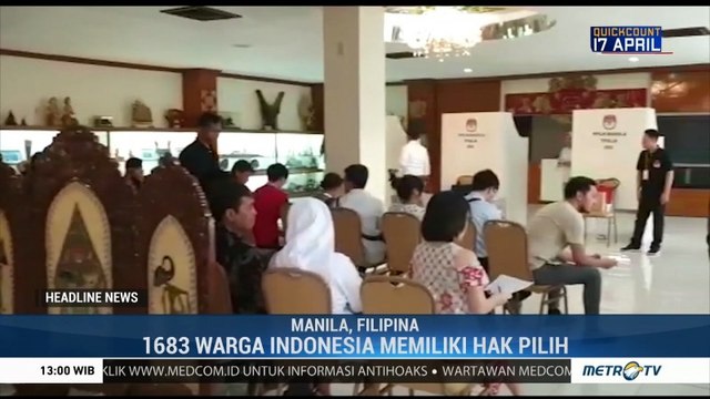 WNI di Filipina Mulai Mencoblos