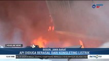 Sebuah Gudang Makanan di Bogor Terbakar