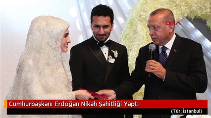 Cumhurbaşkanı Erdoğan Nikah Şahitliği Yaptı
