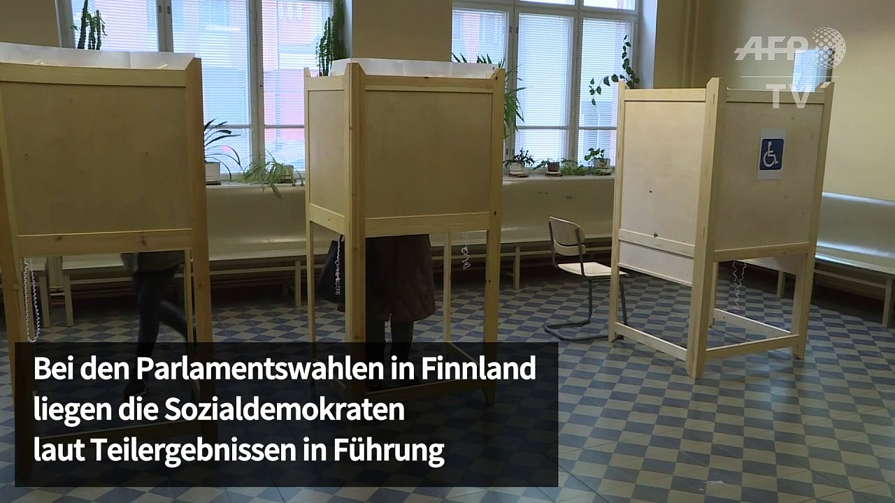 Sozialdemokraten bei Parlamentswahl in Finnland vorne
