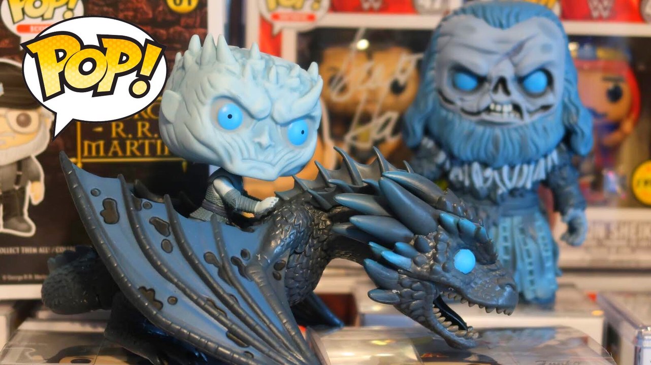 night king and icy viserion funko pop glow in the dark