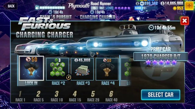 CSR Racing 2 | Events | Charging Charger | Part 1 | Cayman GT4 V-CS, LB NSX & Road Runner