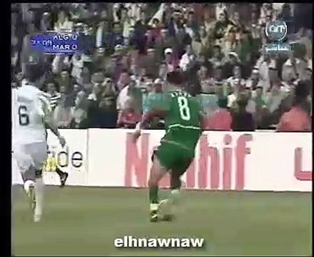 الشوط الاول مباراة المغرب و الجزائر 3-1 ربع نهائي كاس افريقيا 2004