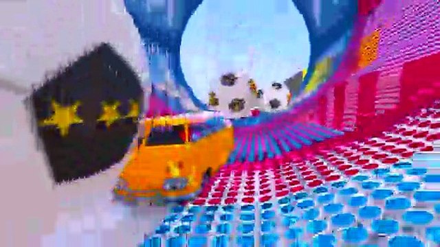 الألوان للأطفال مع الحافلة و سبايدرمان الأبطال الخارقين للأطفال - السيارات 3D الرسوم المتحركة الحضانة القوافي