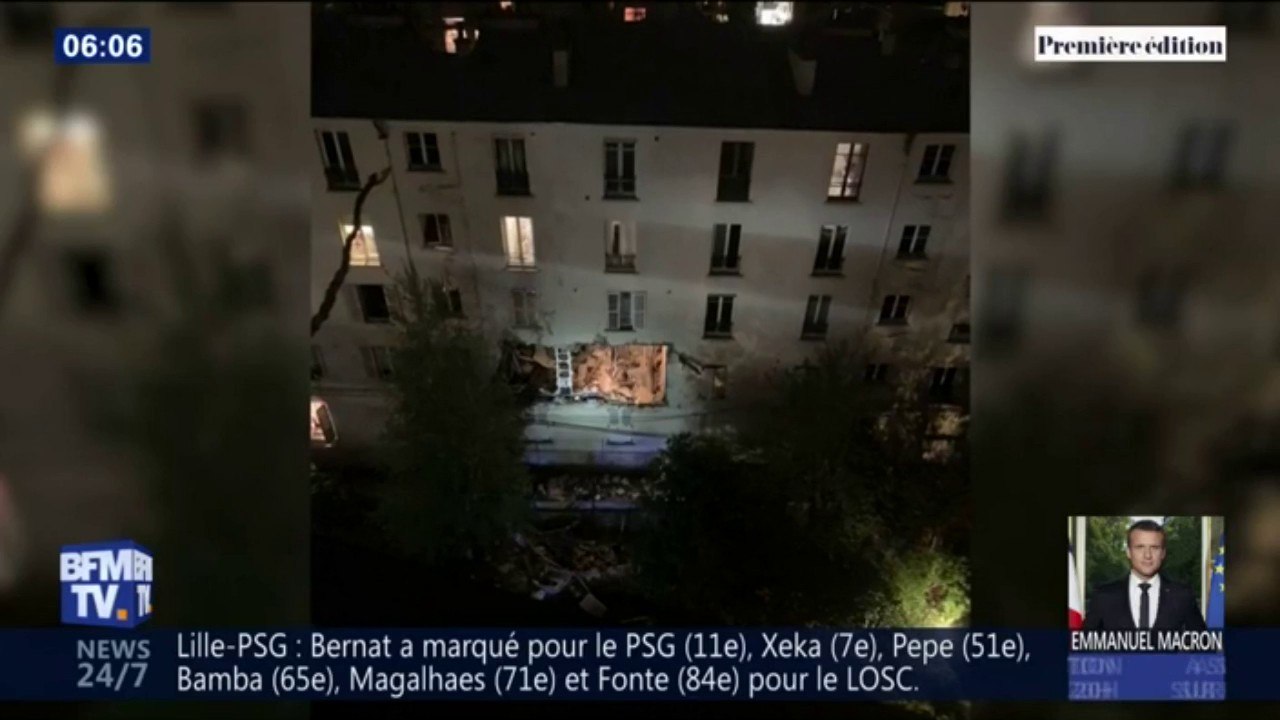 Un blessé grave et un léger lors d'une explosion dans un immeuble du 18e arrondissement de Paris, les dégâts sont impressionnants