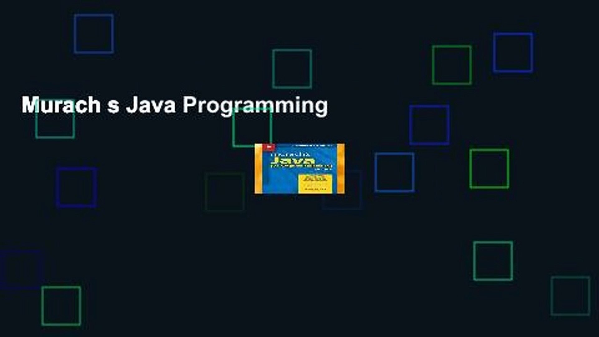Murach s Java Programming