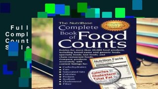 Full E-book  The Nutribase Complete Book of Food Counts 2nd Ed.  Best Sellers Rank : #3