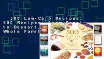 500 Low-Carb Recipes: 500 Recipes, from Snacks to Dessert, That the Whole Family Will Love