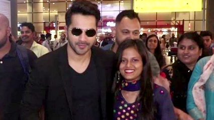 Varun Dhawan's ADORABLE Reaction On Receiving A Rose By A Fan