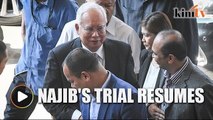 Najib arrives, greets reporters as second day of SRC trial begins