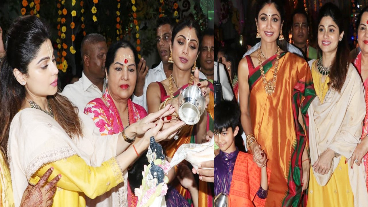 Shilpa Shetty at Iskon temple with son Viaan & sister Shamita Shetty; Watch Video | FilmiBeat