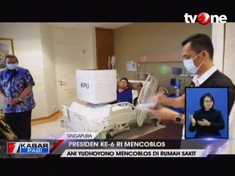 Dirawat, Ani Yudhoyono Nyoblos di Singapura